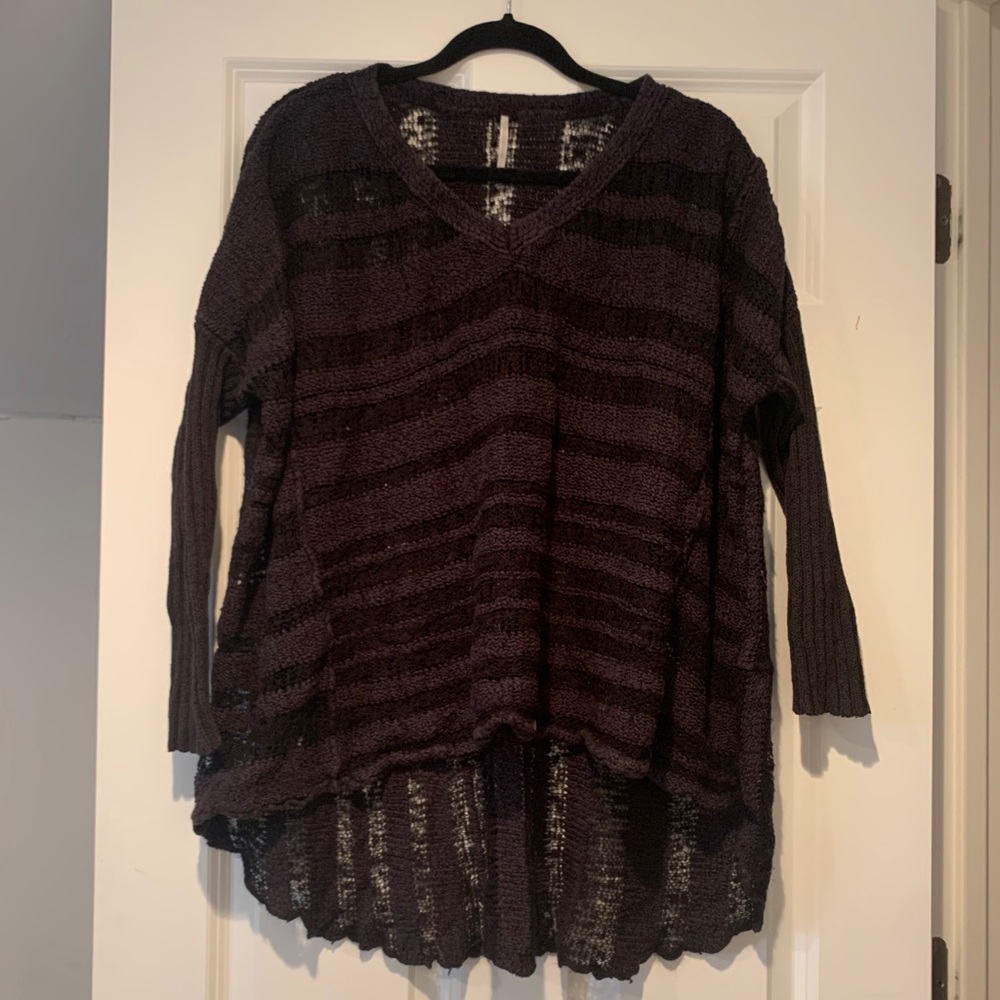 Free People black knit sweater